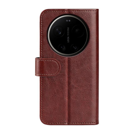 Чехол-книжка R64 Texture Single на Xiaomi 17 Ultra — коричневый