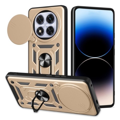Протиударний чохол Sliding Camshield для Xiaomi Redmi Note 14 Pro+ 5G - золотий