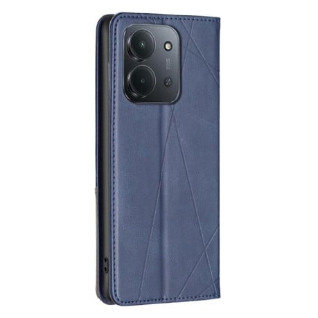 Чехол-книжка Rhombus Texture на Xiaomi Redmi 15C 5G / 4G EU 173mm - синий