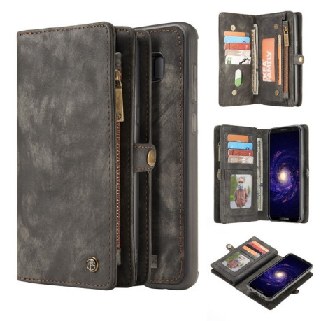 Шкіряний чохол-гаманець CaseMe на Samsung Galaxy S8/G950 Crazy Horse Texture -чорний