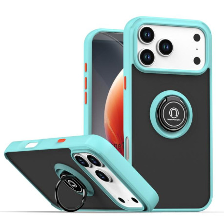 Противоударный чехол Q Shadow 1 Series для iPhone 17 Pro Max - голубой