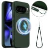 Силиконовый чехол Shockproof Silicone Magsafe для Google Pixel 10 Pro XL - зеленый