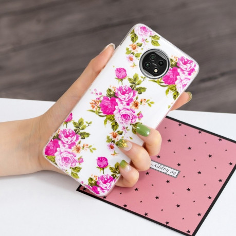 Противоударный чехол Luminous для Xiaomi Redmi Note 9T - Rose Flower