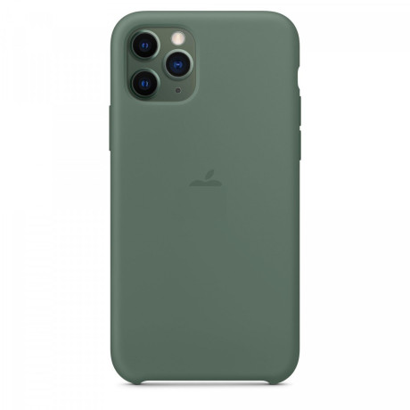 Силиконовый чехол Silicone Case Pine Green на iPhone 11 Pro Max-премиальное качество