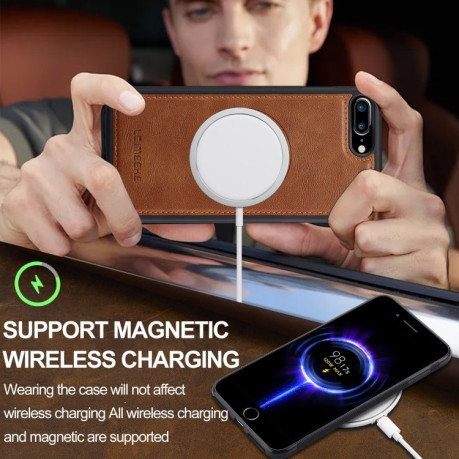 Чохол LCIMEEKE Magsafe на iPhone 16e - коричневий