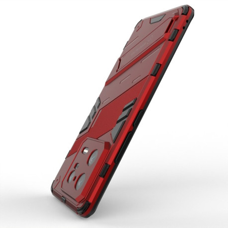 Противоударный чехол Punk Armor для Xiaomi 13 Pro - красный