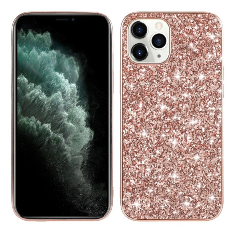 Ударозащитный чехол Glittery Powder на  iPhone 14 - розовое золото