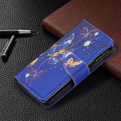 Чехол-кошелек Colored Drawing Series на Samsung Galaxy A52/A52s - Purple Butterfly