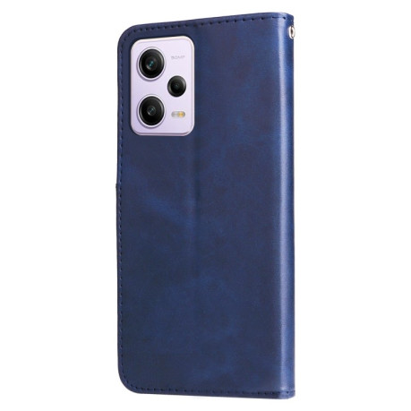 Чохол-книжка Fashion Calf Texture для Xiaomi Redmi Note 12 Pro 5G/Poco X5 Pro - синій