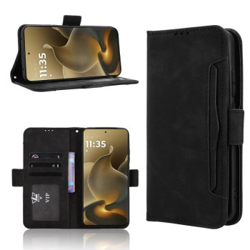 Чохол-книжка Skin Feel Calf на Motorola Edge 70 Pro 5G — чорний