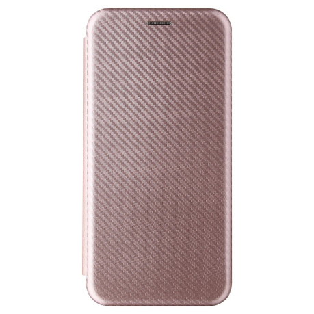 Чехол-книжка Carbon Fiber Texture на Xiaomi Mi 11 - розовый