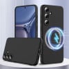 Силіконовий чохол Shockproof Silicone з Magsafe на Samsung Galaxy S25 FE 5G - чорний
