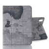 Чохол-книжка Map Pattern для iPad mini 6 - сірий