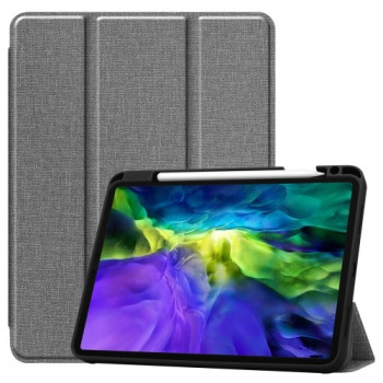 Чохол-книжка Fabric Denim на iPad Air 4  10.9 (2020)/Pro 11 (2018)/Pro 11 (2020)-сірий