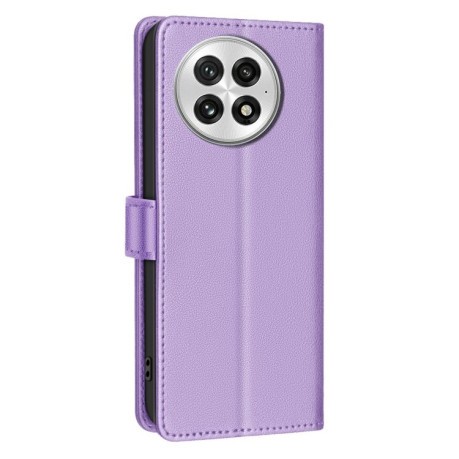 Чохол-книжка Litchi Texture RFID Anti-theft Leather для OnePlus 13 - фіолетовий