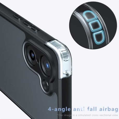 Чохол Armor Precise Hole гібрид на OnePlus Ace 5 Racing / Nord CE5 - чорний
