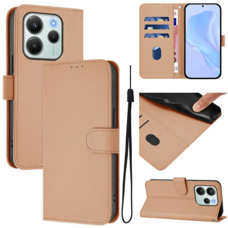Чохол-книжка Skin Feel Solid Color Leather Xiaomi Redmi Note 14 4G 164.48mm - Nude