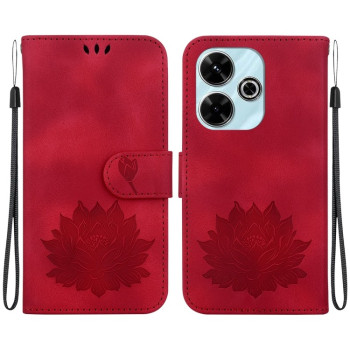 Чохол-книжка Lotus Embossed для Xiaomi Poco M6 4G - червоний