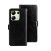 Чохол-книжка idewei Crazy Horse Texture для Xiaomi Redmi Note 13 4G Global - чорний