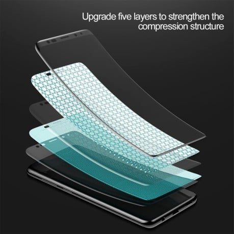 Защитное стекло Baseus на Samsung  Galaxy S9/G960 0.3mm 9H -черное