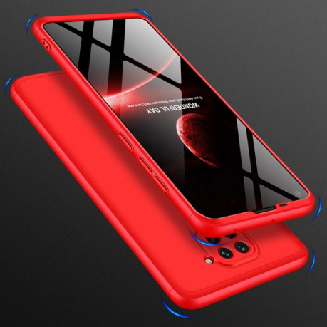 Противоударный чехол GKK Three Stage Splicing на Xiaomi Redmi 10X / Note 9 - красный