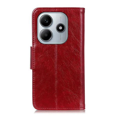Чехол-книжка Mirren Crazy Horse для Xiaomi Redmi Note 14 4G 164.84mm - красный