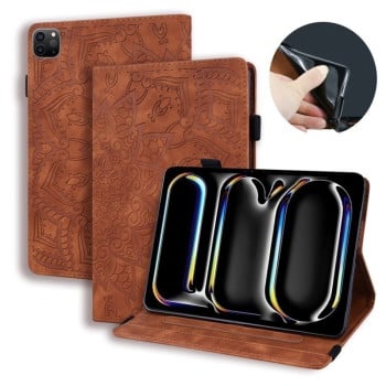 Чохол-книжка Calf Texture Embossed на iPad Pro 13 2024 - коричневий