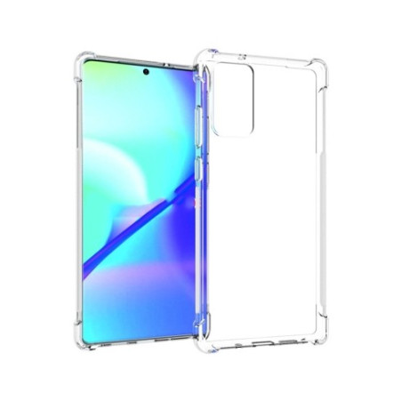 Противоударный прозрачный силиконовый чехол на Samsung Galaxy Note 20