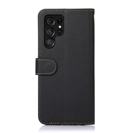 Чохол-книжка KHAZNEH Litchi Texture для Samsung Galaxy S23 ultra 5G - чорний