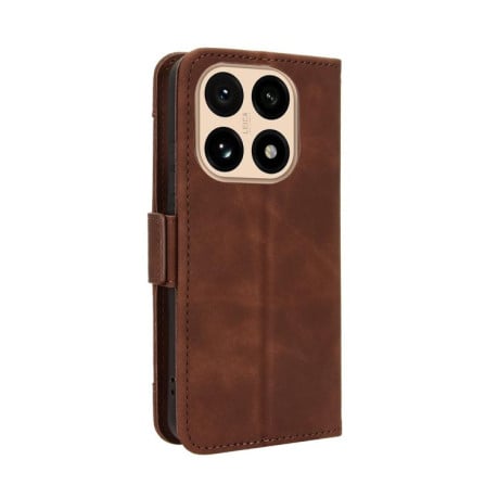 Чехол-книжка Skin Feel Calf на Xiaomi 15T 5G - коричневый
