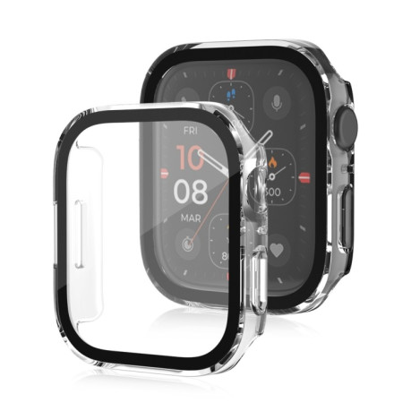 Противоударная накладка с защитным стеклом Life Waterproof Frosted для Apple Watch Series 8 / 7 41mm - прозрачная