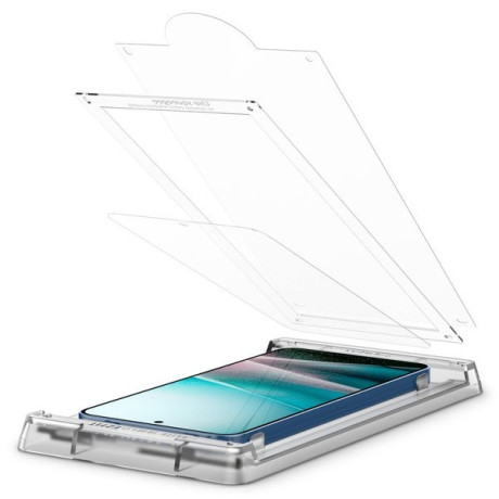 Оригинальна захисна плівка Spigen ELITE SHIELD EZ FIT Hybrid Glass для Samsung Galaxy S25+ - Transparent