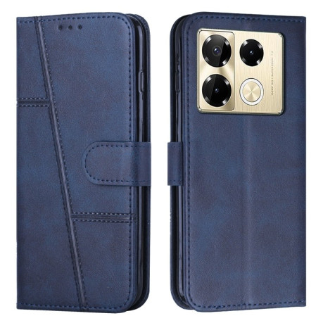 Чохол-книжка Stitching Calf Texture для Infinix Note 40 Pro 4G / 5G - синій