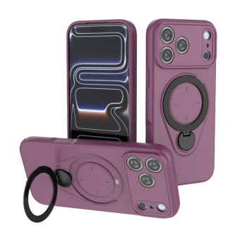 Чохол Ring Shield MagSafe з кільцем-тримачем 360° на iPhone 18 Pro Max / 17 Pro Max — бордовий
