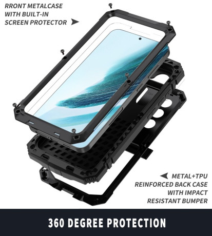 Протиударний чохол R-JUST Life Waterproof для Samsung Galaxy S24+ 5G - чорний