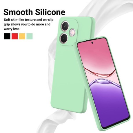 Силіконовий чохол Solid Color Liquid Silicone на OPPO A5 Pro 4G - зелений