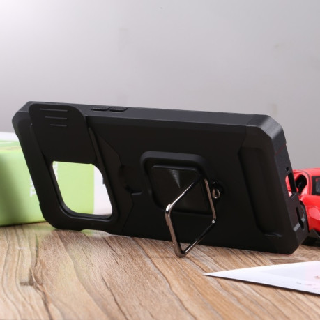 Противоударный чехол Sliding Camera Design для OnePlus 10 Pro - черный