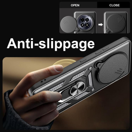Протиударний чохол Camera Sliding для Realme 13+ 5G/13 Pro 5G/13 Pro+ - червоний