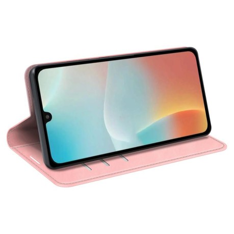 Чехол-книжка Retro Skin Feel Business Magnetic на Samsung Galaxy M16 / F16 - розовый