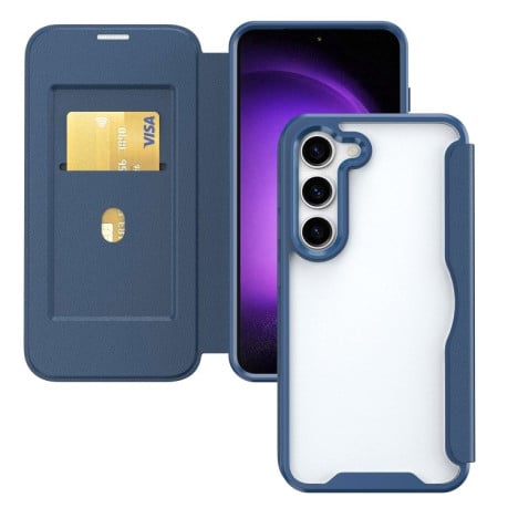 Чехол-книжка RFID Blocking на Samsung Galaxy S24 Ultra 5G - фиолетовый