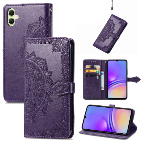 Чохол-книжка Mandala Embossing Pattern Samsung Galaxy S23 FE - фіолетовий