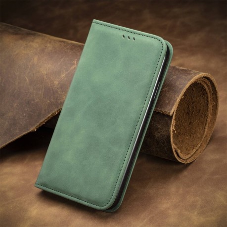 Чохол-книжка Retro Skin Feel Business Magnetic для Infinix Note 40 Pro  4G - зелений