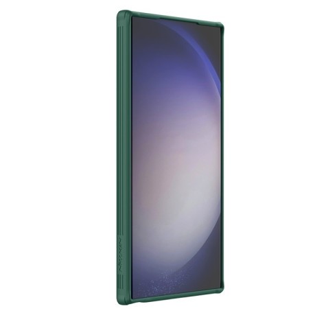 Противоударный чехол NILLKIN Black Mirror Prop CD Texture Mirror MagSafe Magneticна Samsung Galaxy S24 Ultra 5G - зеленый