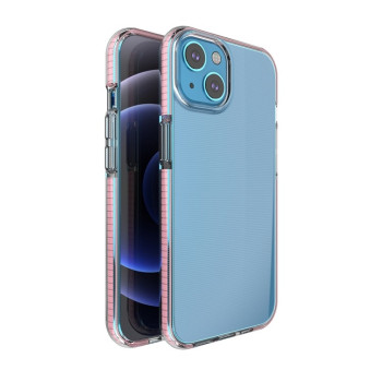 Ударозахисний чохол Double-color для iPhone 14/13 - рожевий