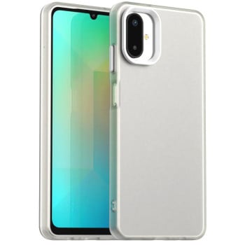 Чехол Candy Series гибрид с усиленными бортиками на Samsung Galaxy F06 5G / M06 5G - белый