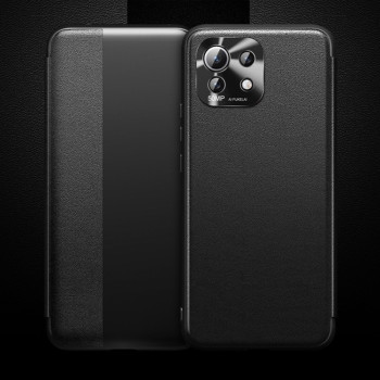Чехол-книжка Side Window View для Xiaomi Mi 11 Lite/Mi 11 Lite NE - черный