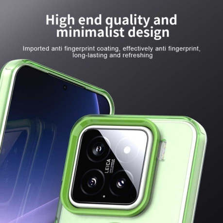 Протиударний чохол MagSafe Holder PC Hybrid для Xiaomi 15 - зелений
