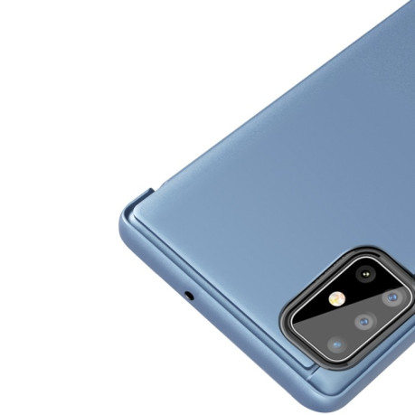 Чехол книжка Clear View на Samsung Galaxy M60S / A81 / Note 10 Lite -фиолетово-синий