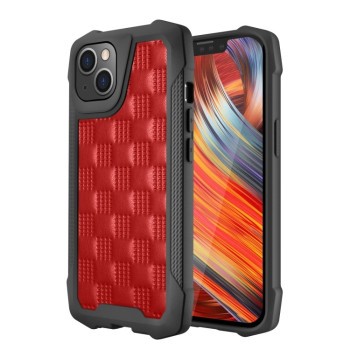 Противоударный чехол 3D Embossed Non-slip для iPhone 14/13 - красный