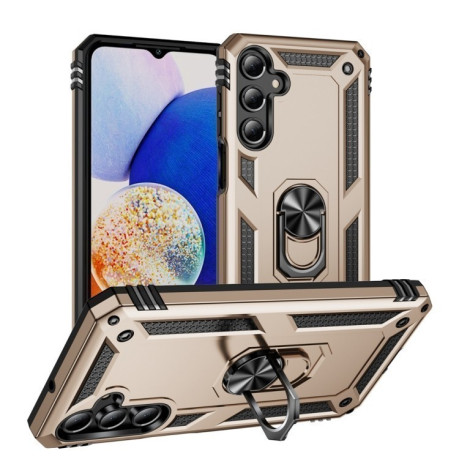 Противоударный чехол HMC 360 Degree Rotating Holder на Samsung Galaxy A16 5G - золотой